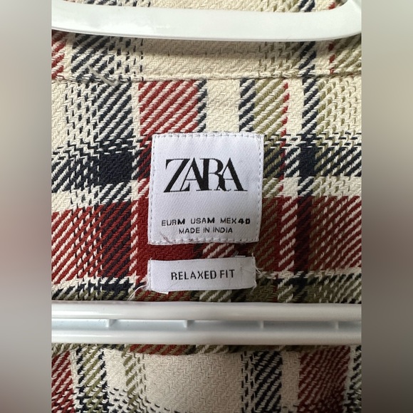 Zara oversized M plaid shirt - Picture 2 of 3